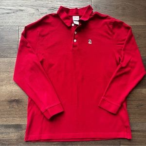Mens Disney long sleeved Mickey Mouse polo shirt, size Large